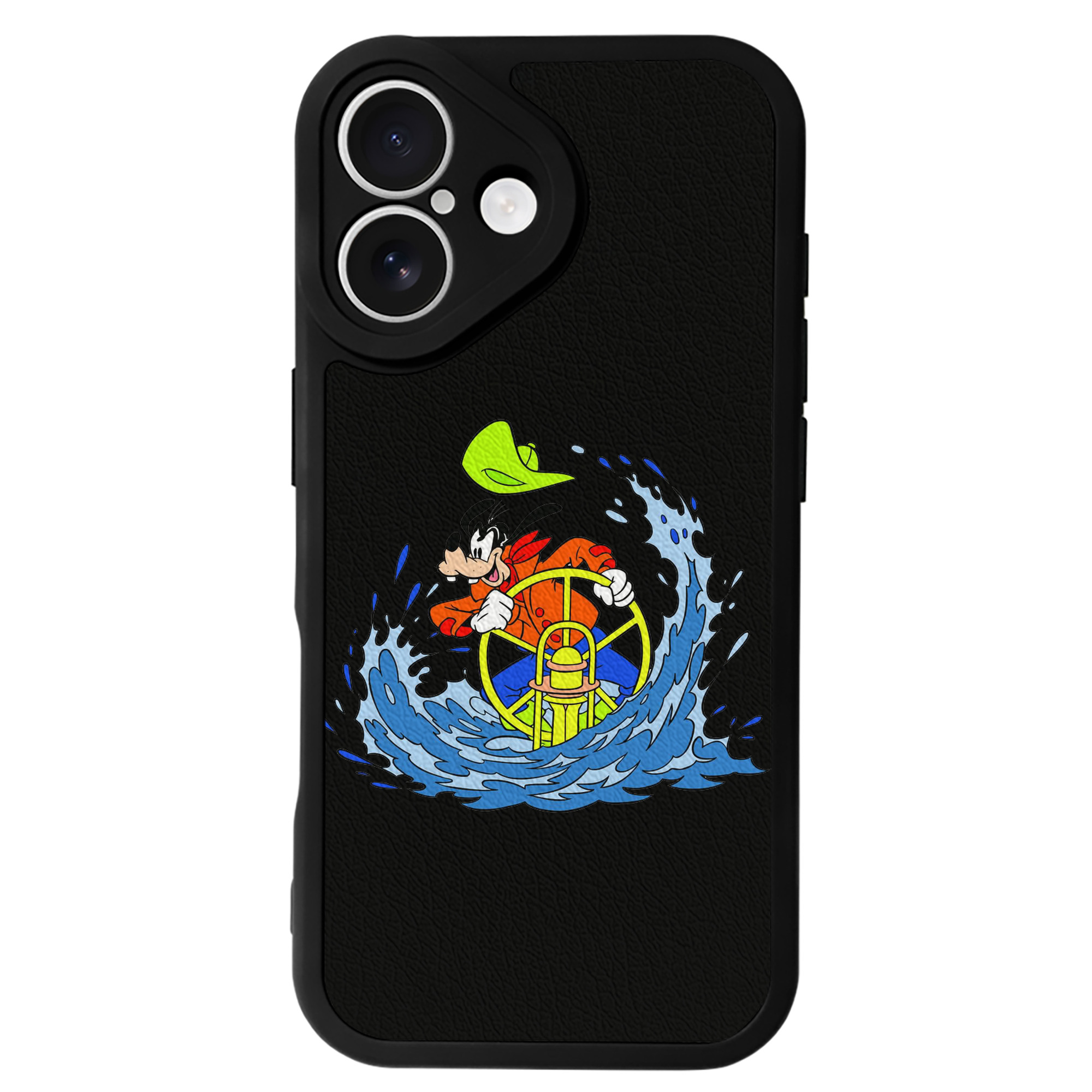 （画像用） ミッキーマウス Mickey Mouse 【iPhone 16シリーズ対応】シリコンスマホケース（レザー調） 材質：シリコン
